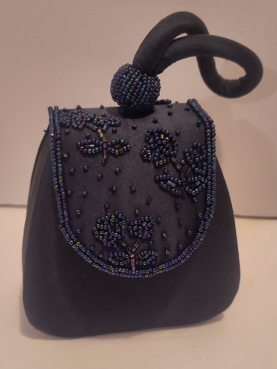 Handbags - Vintage Y2K Beaded Iridescent Micro Evening Bag Crossbody